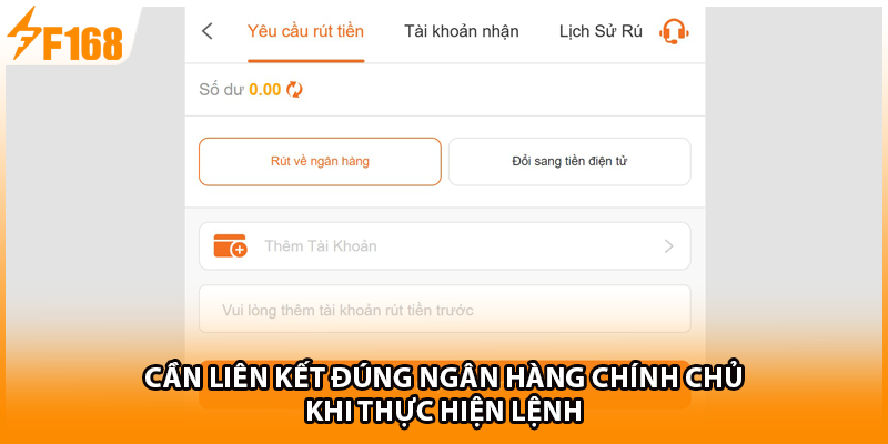 Cần liên kết đúng ngân hàng chính chủ khi thực hiện lệnh